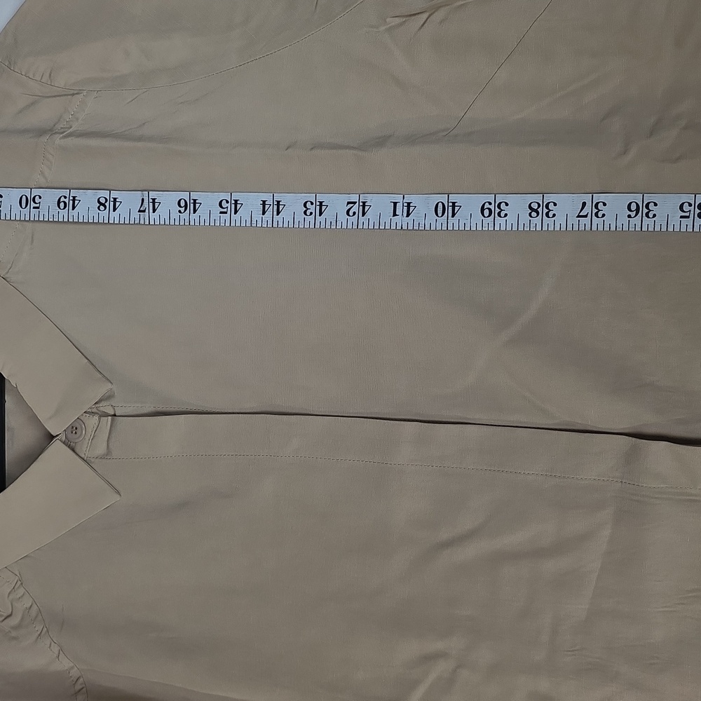 Chic Beige Midi Dress Lage - Picture 6 of 8